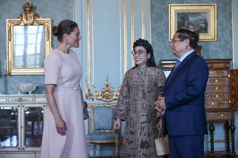 Thủ tướng Phạm Minh Chính hội kiến Công chúa kế vị Thụy Điển và Phu quân