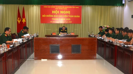 Hội nghị bồi dưỡng báo cáo viên toàn quân tháng 6.2025