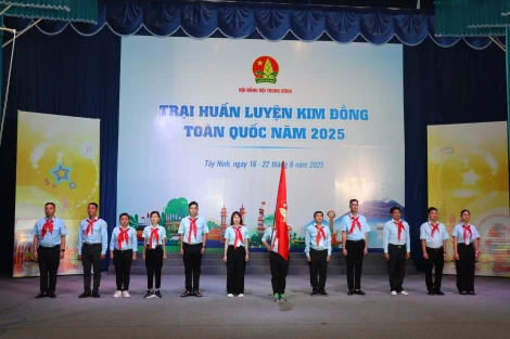 Khai mạc Trại huấn luyện Kim Đồng cấp I toàn quốc năm 2025 tại tỉnh Tây Ninh