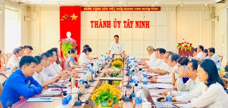 TP. Tây Ninh: Khẩn trương kiện toàn, xây dựng tổ chức bộ máy cấp uỷ, chính quyền địa phương mới