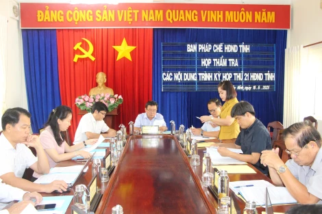 Ban Pháp chế HĐND tỉnh: Thẩm tra các nội dung trình kỳ họp thứ 21 HĐND tỉnh