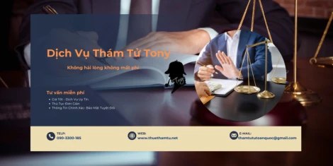 Dịch vụ thám tử Tony – Uy tín tạo dựng niềm tin 2025