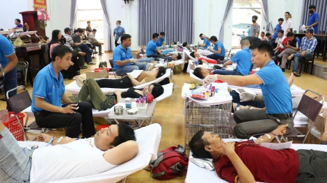 Gò Dầu: Tiếp nhận 341 đơn vị máu trong chiến dịch hiến máu tình nguyện