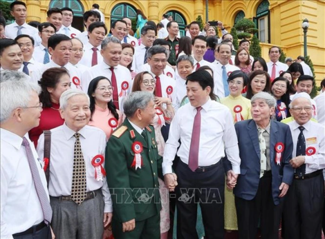 Chủ tịch nước Lương Cường gặp mặt tuyên dương người làm báo tiêu biểu toàn quốc