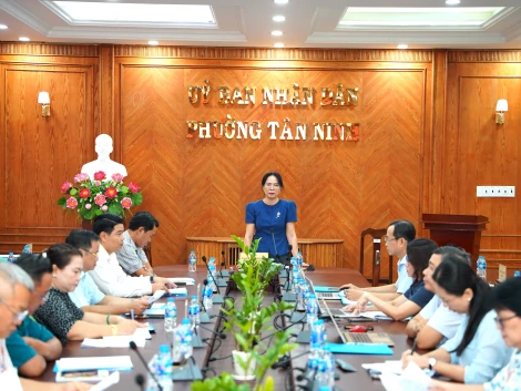 Vận hành thử hoạt động của tổ chức bộ máy UBND phường Tân Ninh
