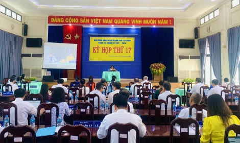 Kỳ họp thứ 17 HĐND thành phố Tây Ninh: Thông qua Nghị quyết đổi tên 15 khu phố thuộc phường Tân Ninh mới