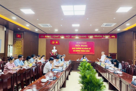 Ban Thường vụ Đảng uỷ xã Dương Minh Châu: Vận hành thử nghiệm mô hình chính quyền địa phương hai cấp