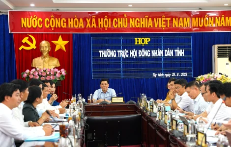 Thường trực HĐND tỉnh cho ý kiến các nội dung chuẩn bị kỳ họp thứ nhất sau khi sáp nhập tỉnh