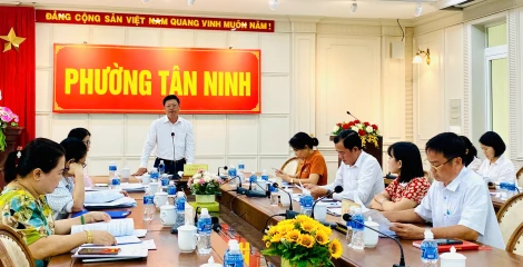 Vận hành thử nghiệm cuộc họp Ban Chấp hành Đảng bộ và kỳ họp HĐND phường Tân Ninh