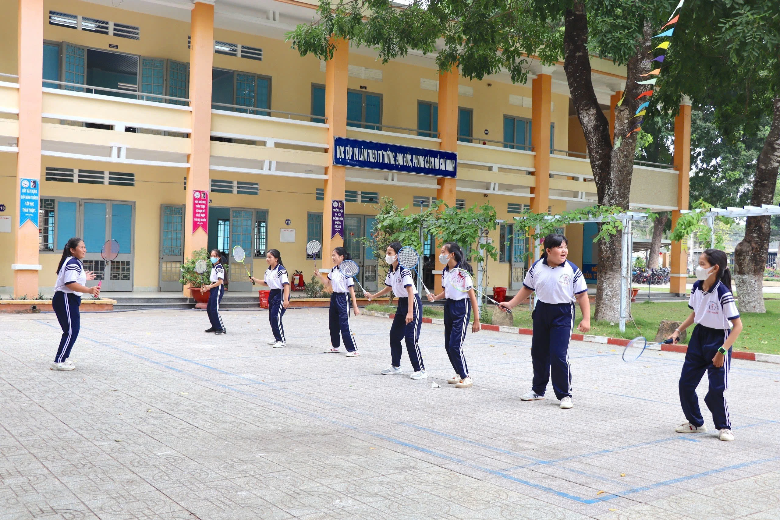 Tiết học giáo dục thể chất của học sinh.