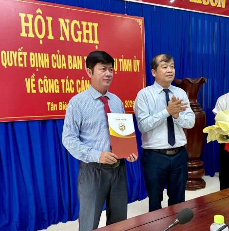 Ông Trần Lê Duy được điều động nhận nhiệm vụ tại Uỷ ban MTTQVN tỉnh