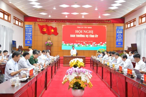 Hội nghị Ban Thường vụ Tỉnh ủy Tây Ninh lần thứ nhất sau hợp nhất