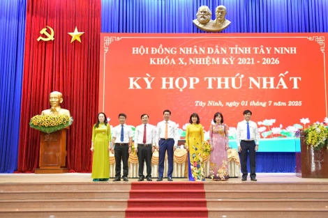 Thông báo kết quả Kỳ họp thứ nhất của HĐND tỉnh Tây Ninh (mới) khóa X, nhiệm kỳ 2021-2026