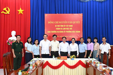 Bí thư Tỉnh ủy - Nguyễn Văn Quyết: Xã, phường mới phải phát triển hơn xã, phường cũ