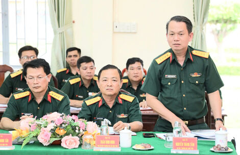 Đoàn công tác Quân khu 7 kiểm tra thực hiện nhiệm vụ quân sự tại tỉnh Tây Ninh