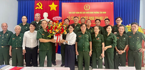 Công bố Quyết định thành lập Hội Cựu chiến binh phường Tân Ninh