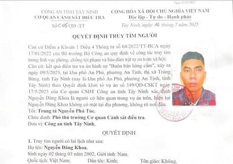 Truy tìm đối tượng liên quan trong vụ buôn bán hàng cấm