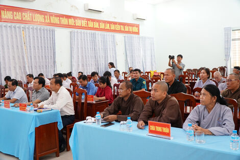 Thuận Mỹ: Họp mặt chức sắc, chức việc các cơ sở tôn giáo trên địa bàn xã