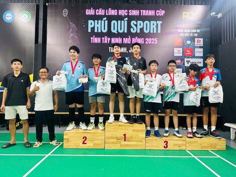 Khai mạc Giải cầu lông học sinh Phú Quí Sport mở rộng tỉnh Tây Ninh năm 2025