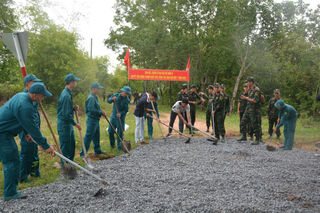 Đại đội 6, Ban Chỉ huy Phòng thủ khu vực 3: Ra quân làm công tác dân vận đợt 1 năm 2025