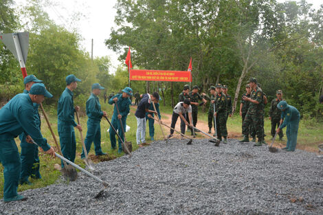 Đại đội 6, Ban Chỉ huy Phòng thủ khu vực 3: Ra quân làm công tác dân vận đợt 1 năm 2025