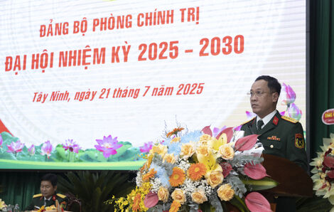 Đảng bộ Phòng Chính trị, Bộ Chỉ huy Quân sự tỉnh lãnh đạo giữ vững trận địa tư tưởng trong lực lượng vũ trang tỉnh