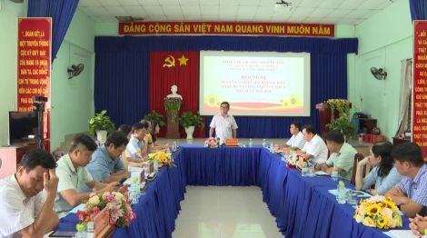 Duyệt văn kiện Đại hội Đảng bộ xã Long Chữ nhiệm kỳ 2025–2030