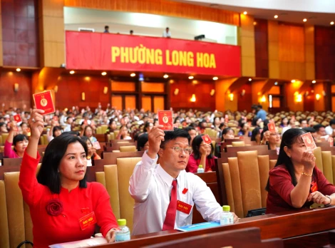 Đại hội Đảng bộ phường Long Hoa lần thứ I: Nhiều ý kiến tâm huyết góp ý các dự thảo văn kiện