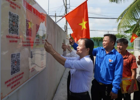 Phước Lý: Ra mắt mô hình chào mừng Đại hội đại biểu Đảng bộ xã