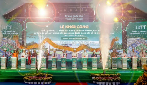Tây Ninh: Khởi công dự án đầu tư hạ tầng khu công nghiệp rộng hơn 170ha