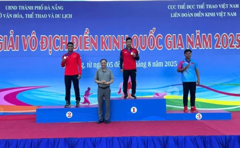 Hoài Văn giành Huy chương Vàng ném lao tại giải Vô địch điền kinh Quốc gia năm 2025