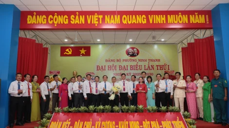 Đồng chí Nguyễn Tấn Đức giữ chức vụ Bí thư Đảng ủy phường Ninh Thạnh, nhiệm kỳ 2025-2030