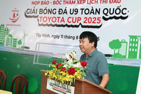 Họp báo, bốc thăm xếp lịch thi đấu giải Bóng đá U9 toàn quốc - Toyota Cup 2025