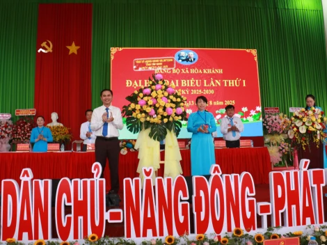 Đồng chí Vũ Hồng Hạnh giữ chức vụ Bí thư Đảng ủy xã Hòa Khánh nhiệm kỳ 2025-2030