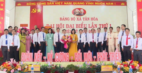 Xã Tân Hòa quyết tâm xây dựng Đảng bộ vững mạnh, phát triển toàn diện