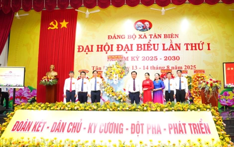 Đồng chí Lê Long Giang được chỉ định giữ chức Bí thư Đảng ủy xã Tân Biên, nhiệm kỳ 2025-2030