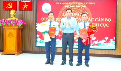 Ông Nguyễn Minh giữ chức Chi cục trưởng Chi cục Quản lý thị trường tỉnh Tây Ninh