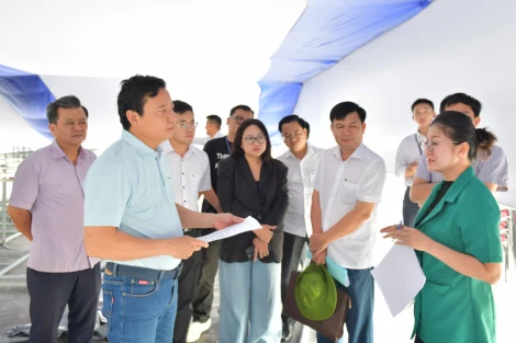 Phó Chủ tịch UBND tỉnh Phạm Tấn Hòa kiểm tra công tác chuẩn bị khởi công các dự án trọng điểm