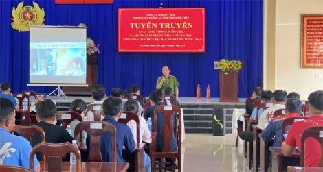 Tuyên truyền kỹ năng phòng cháy, chữa cháy cho người dân Dương Minh Châu