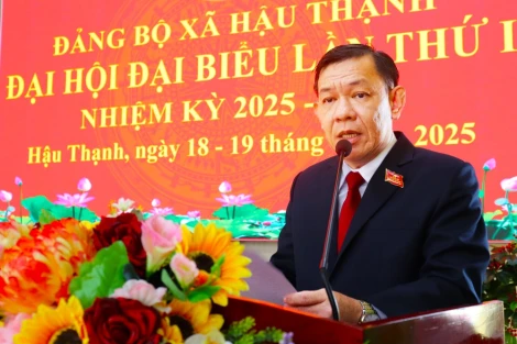 Đồng chí Hà Thanh Chì giữ chức vụ Bí thư Đảng ủy xã Hậu Thạnh, nhiệm kỳ 2025-2030