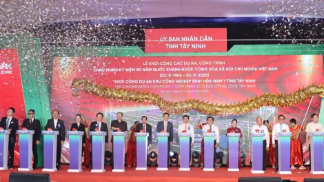 Khởi công Khu công nghiệp Bình Hòa Nam 1- Công trình trọng điểm chào mừng Quốc khánh 02/9
