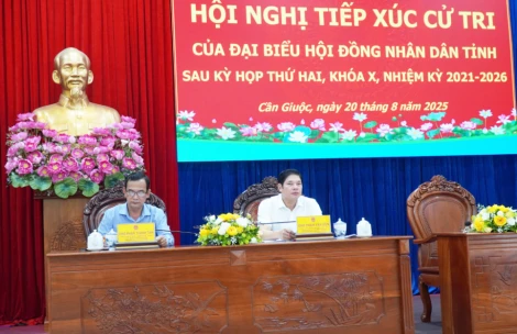 Đại biểu HĐND tỉnh tiếp xúc cử tri xã Cần Giuộc, xã Phước Lý