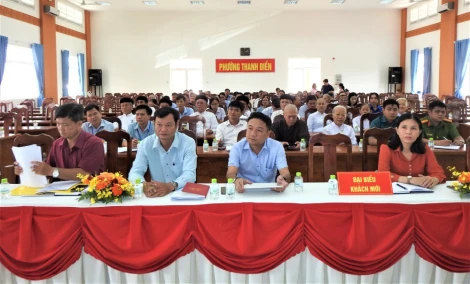 Cử tri phường Thanh Điền kiến nghị vấn đề khó thoát nước bên Đường tỉnh 786