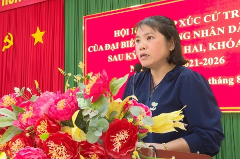 Đại biểu HĐND tỉnh Tây Ninh tiếp xúc cử tri xã Tầm Vu