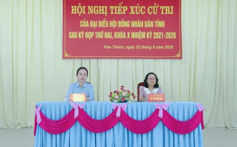 Tổ đại biểu HĐND tỉnh tiếp xúc cử tri phường Hòa Thành, xã Phước Chỉ