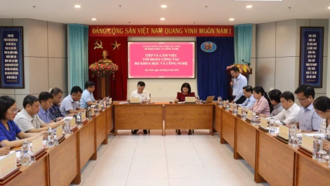 Đoàn công tác Bộ Khoa học và Công nghệ làm việc tại Tây Ninh