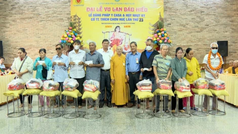 Tình hiếu hạnh thắp sáng mùa Vu Lan tại chùa Thiền Lâm - Gò Kén
