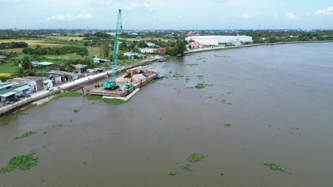 Nhiều công trình kè sẽ thi công hoàn thành trong năm 2025