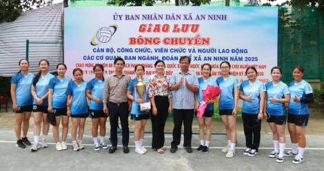 Xã An Ninh tổ chức Giải bóng chuyền chào mừng kỷ niệm 80 năm Cách mạng Tháng Tám và Quốc khánh 02/9