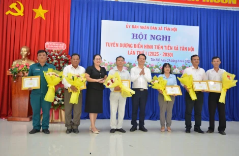 Xã Tân Hội: Tuyên dương điển hình tiên tiến lần thứ I, giai đoạn 2025-2030